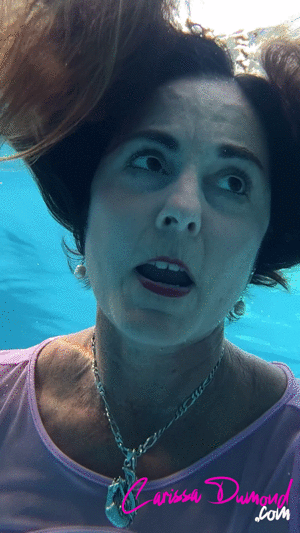 carissadumond.com - Carissa in the Sheer Pink Bodysuit Underwater in Slow motion thumbnail